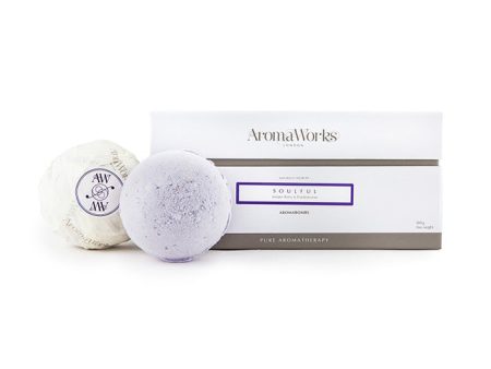 Aromaworks Soulful AromaBomb Duo by Aromaworks for Unisex - 2 x 8.81 oz Bath Bomb Online Hot Sale