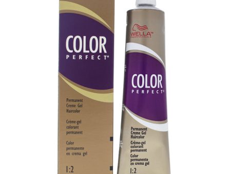 Wella Color Perfect Permanent Creme Gel Hair Color - 4RV Medium Red Violet Brown by Wella for Unisex - 2 oz Hair Color Online