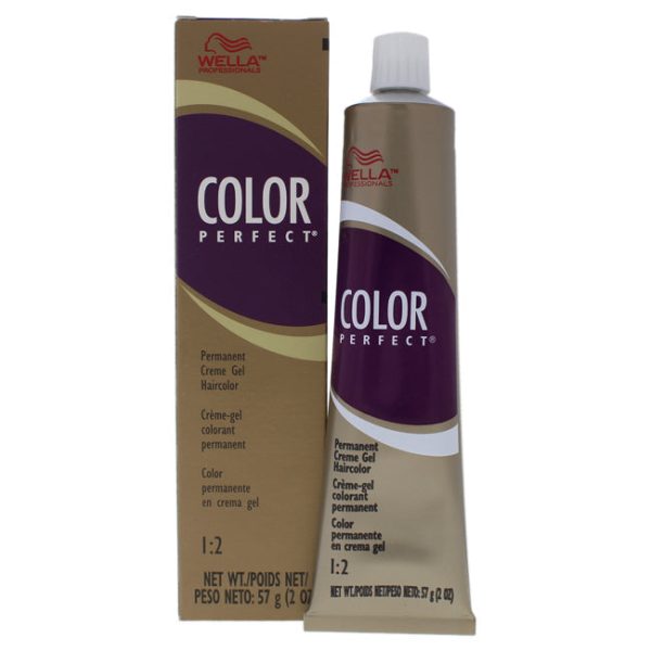 Wella Color Perfect Permanent Creme Gel Haircolor - 4N Medium Brown by Wella for Unisex - 2 oz Hair Color Online Hot Sale