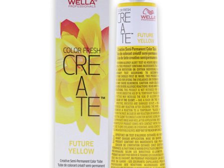 Wella Color Fresh Create Semi-Permanent Color - Future Yellow by Wella for Unisex - 2 oz Hair Color Cheap