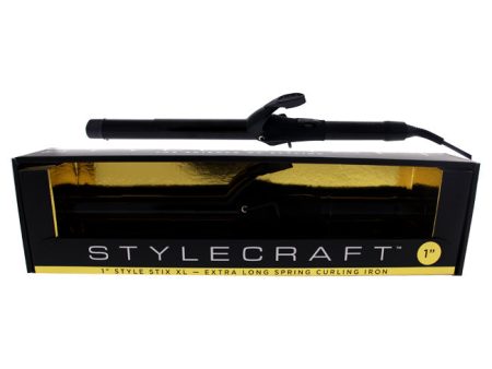 StyleCraft Style Stix XL Spring Curling Iron - SCSSXL1 by StyleCraft for Unisex - 1 Inch Curling Iron Online now