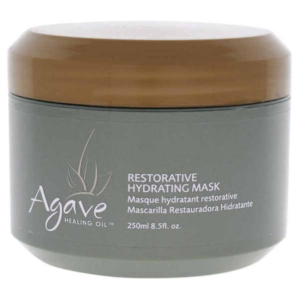 Agave Healing Oil Restorative Hydrating Mask by Agave Healing Oil for Unisex - 8.5 oz Masque Online now