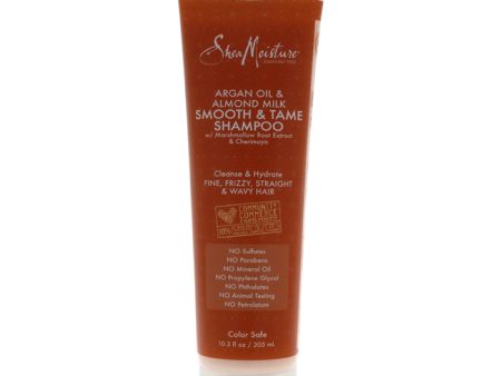 Shea Moisture Argan Oil and Almond Milk Smooth and Tame Shampoo by Shea Moisture for Unisex - 10.3 oz Shampoo Sale