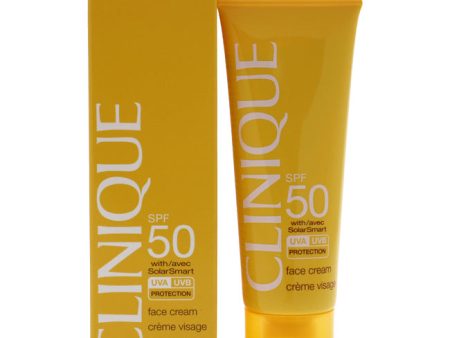 Clinique Face Cream SPF 50 with SolarSmart by Clinique for Unisex - 1.7 oz Sunscreen Online Hot Sale