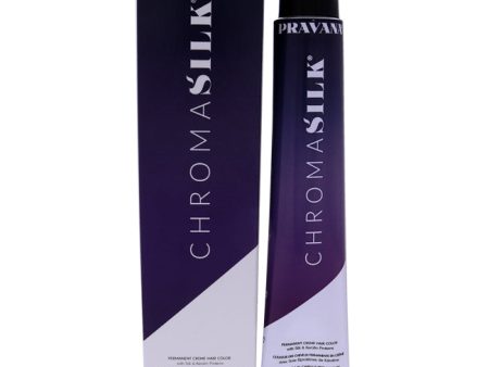 Pravana ChromaSilk Creme Hair Color - 4.37 Golden Violet Brown by Pravana for Unisex - 3 oz Hair Color For Sale