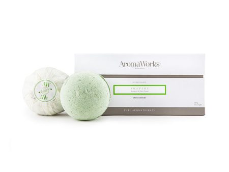 Aromaworks Inspire AromaBomb Duo by Aromaworks for Unisex - 2 x 8.81 oz Bath Bomb For Cheap