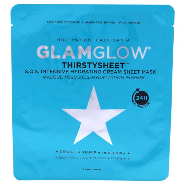 Glamglow Thirstysheet Intensive Hydrating Cream Sheet Mask by Glamglow for Unisex - 1 Pc Mask For Sale