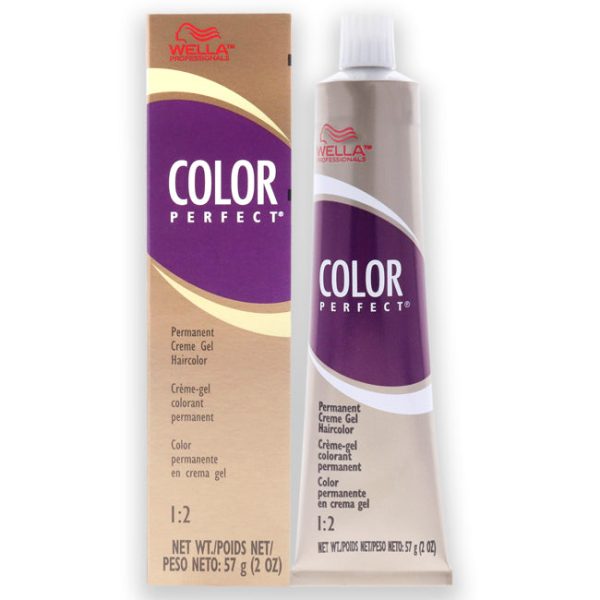 Wella Color Perfect Permanent Creme Gel Haircolor - 4A Medium Ash Brown by Wella for Unisex - 2 oz Hair Color Sale