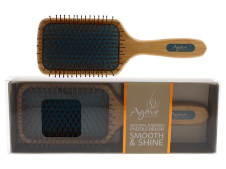 Agave Healing Oil Natural Bamboo Paddle Brush by Agave Healing Oil for Unisex - 1 Pc Hair Brush Online Sale