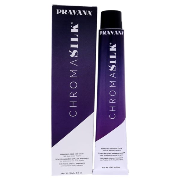 Pravana ChromaSilk Creme Hair Color - 6.5 Dark Mahogany Blonde by Pravana for Unisex - 3 oz Hair Color For Sale