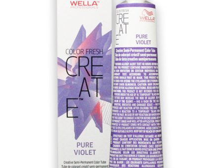 Wella Color Fresh Create Semi-Permanent Color - Pure Violet by Wella for Unisex - 2 oz Hair Color Online now