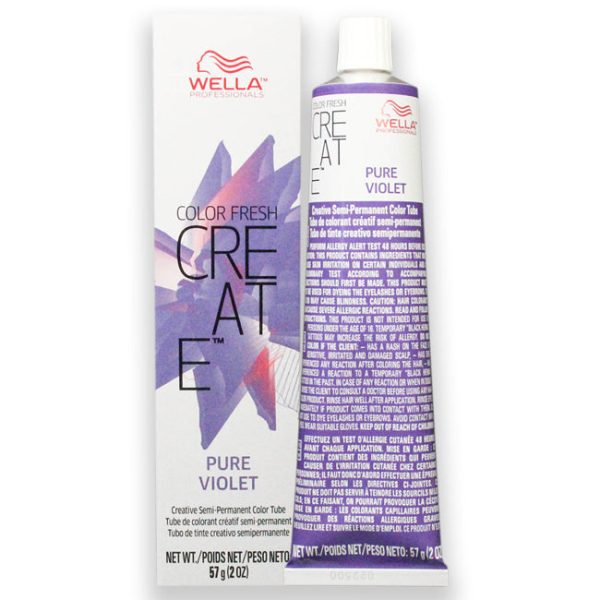 Wella Color Fresh Create Semi-Permanent Color - Pure Violet by Wella for Unisex - 2 oz Hair Color Online now