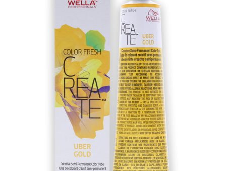 Wella Color Fresh Create Semi-Permanent Color - Uber Gold by Wella for Unisex - 2 oz Hair Color For Sale