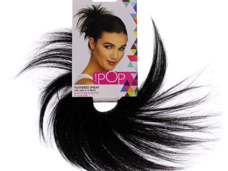 Hairdo Pop Feather Wrap - R2 Ebony by Hairdo for Women - 1 Pc Hair Wrap Sale