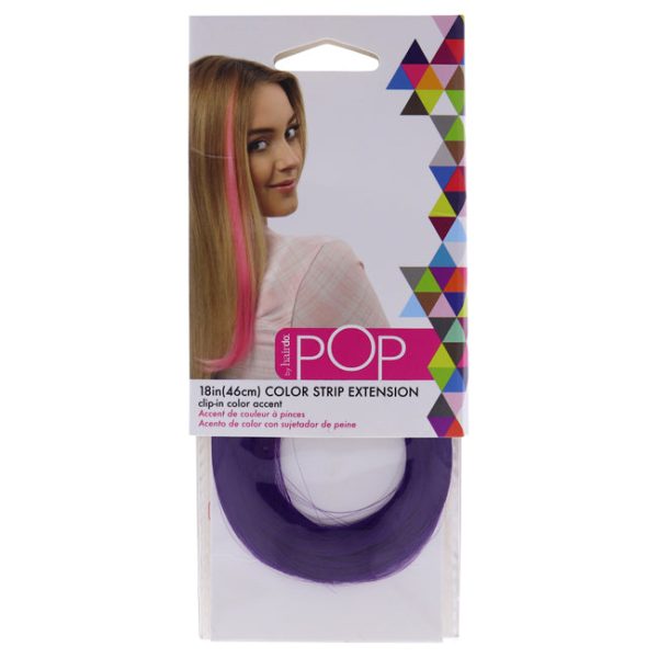 Hairdo Pop Color Strip Extension - Party Purple by Hairdo for Women - 18 Inch Hair Extension Online Hot Sale