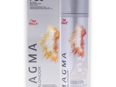 Wella Magma by Blondor Pigmented Lightener - 36 Gold Violet by Wella for Unisex - 4.2 oz Lightener Online now