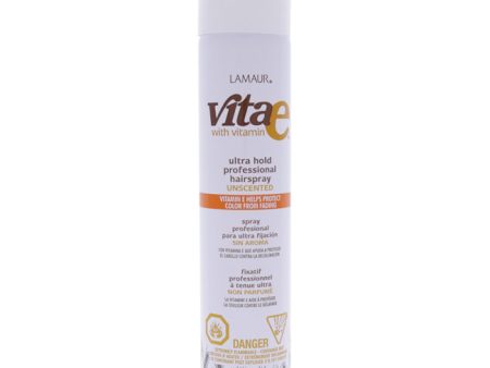 Lamaur Vita E Ultra Hold Unscented Hairspray Voc by Lamaur for Unisex - 10 oz Hairspray Online now