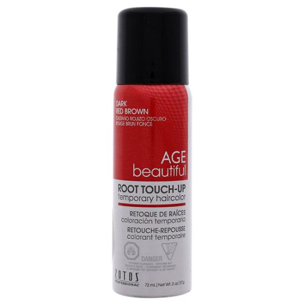 AGEbeautiful Root Touch Up Temporary Haircolor Spray - Dark Red Brown by AGEbeautiful for Unisex - 2 oz Hair Color For Sale