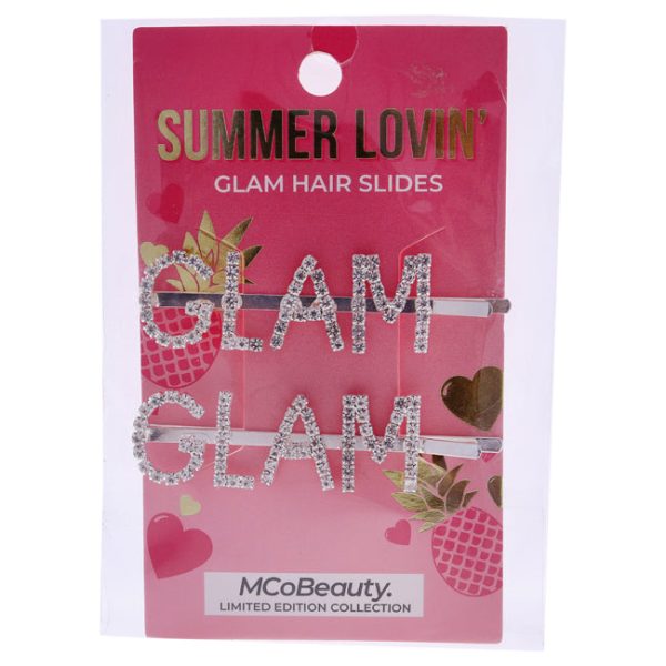 MCoBeauty Summer Lovin Glam Hair Slides by MCoBeauty for Women - 2 Pc Hair Clips (Limited Edition) Discount