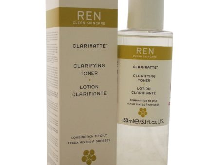 REN Clarimatte Clarifying Toner - Combination To Oily Skin by REN for Unisex - 5.1 oz Lotion Online Sale