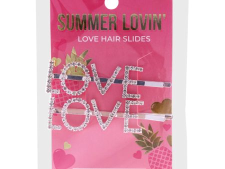 MCoBeauty Summer Lovin Love Hair Slides by MCoBeauty for Women - 2 Pc Hair Clips (Limited Edition) Sale