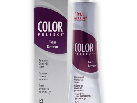 Wella Color Perfect Permanent Creme Gel Toner - T11A Lightest Ash Blonde by Wella for Unisex - 2 oz Hair Color on Sale