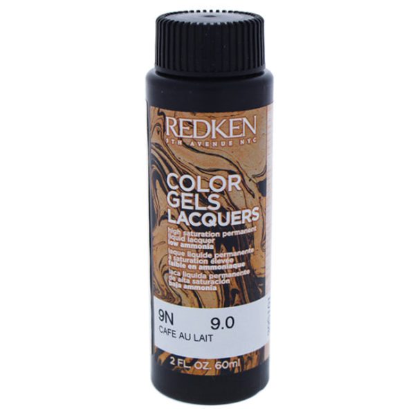 Redken Color Gels Lacquers Haircolor - 9N Cafe Au Lait by Redken for Unisex - 2 oz Hair Color For Sale