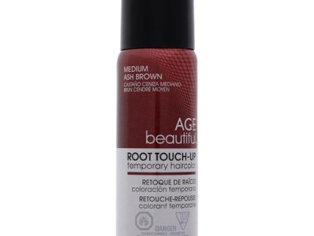 AGEbeautiful Root Touch Up Temporary Haircolor Spray - Medium Aish Brown by AGEbeautiful for Unisex - 2 oz Hair Color Hot on Sale