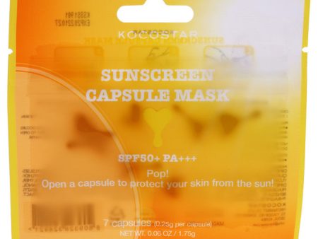 Kocostar Sunscreen Capsule Mask by Kocostar for Unisex - 7 Count Mask Online Hot Sale