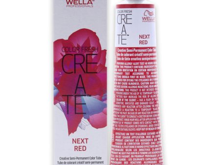 Wella Color Fresh Create Semi-Permanent Color - Next Red by Wella for Unisex - 2 oz Hair Color For Cheap