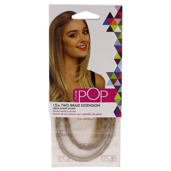 Hairdo Pop Two Braid Extension - R14 88H Golden Wheat by Hairdo for Women - 15 Inch Hair Extension Online now