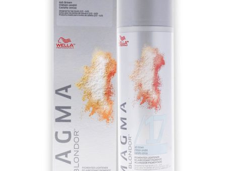 Wella Magma by Blondor Pigmented Lightener - 17 Ash Brown by Wella for Unisex - 4.2 oz Lightener Supply