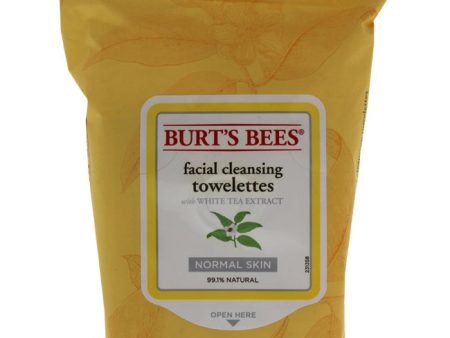 Burts Bees Facial Cleansing Towelettes - White Tea Extract by Burts Bees for Unisex - 30 Count Towelettes Online now