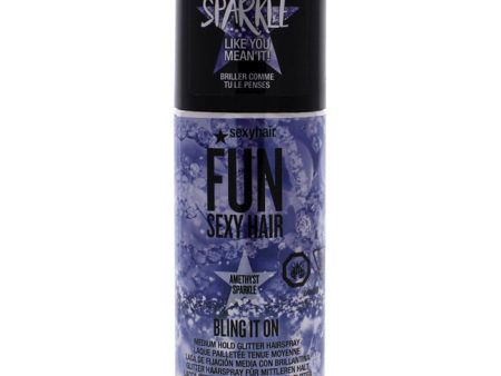 Sexy Hair Bling It On - Purple by Sexy Hair for Unisex - 2 oz Hairspray For Cheap