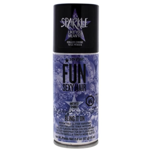 Sexy Hair Bling It On - Purple by Sexy Hair for Unisex - 2 oz Hairspray For Cheap