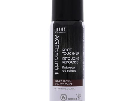 AGEbeautiful Root Touch Up Temporary Haircolor Spray - Darkest Brown by AGEbeautiful for Unisex - 2 oz Hair Color Discount