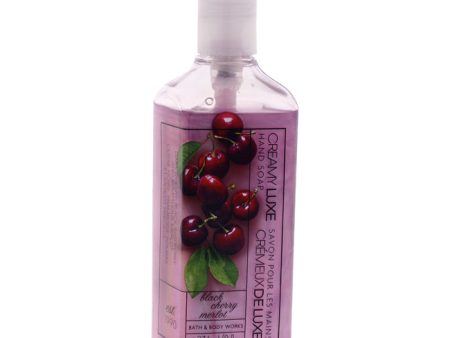 Bath and Body Works Black Cherry Merlot Creamy Luxe Hand Soap by Bath and Body Works for Women - 8 oz Soap Supply