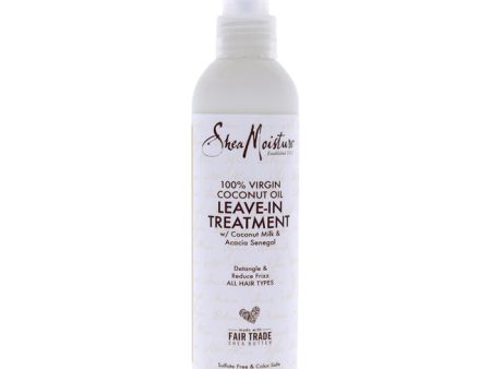 Shea Moisture 100 Percent Virgin Coconut Oil Leave-In Treatment by Shea Moisture for Unisex - 8 oz Treatment Hot on Sale