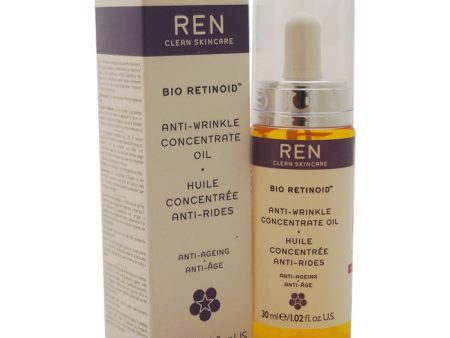 REN Bio Retinoid Wrinkle Concentrate Oil by REN for Unisex - 1.02 oz Oil Hot on Sale