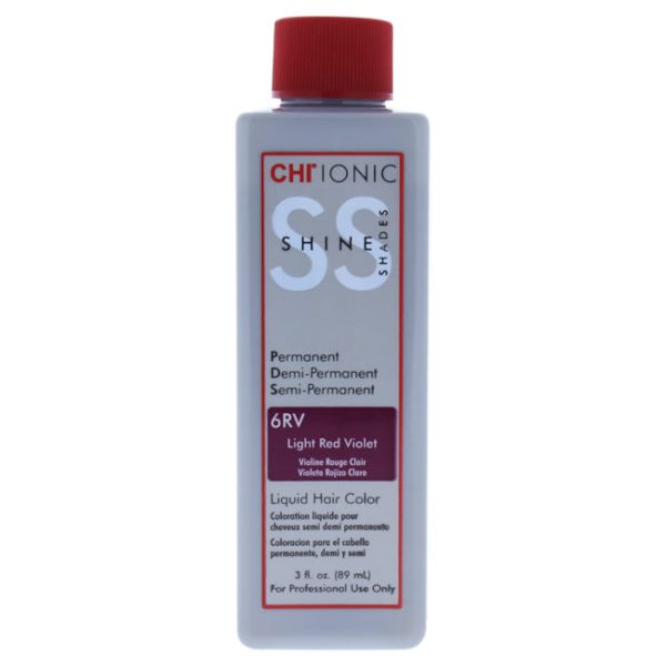 CHI Ionic Shine Shades Liquid Hair Color - 6RV Light Red Violet by CHI for Unisex - 3 oz Hair Color Sale