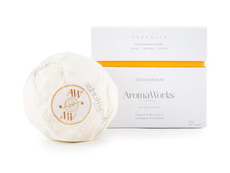 Aromaworks Serenity AromaBomb Single by Aromaworks for Unisex - 8.81 oz Bath Bomb Hot on Sale