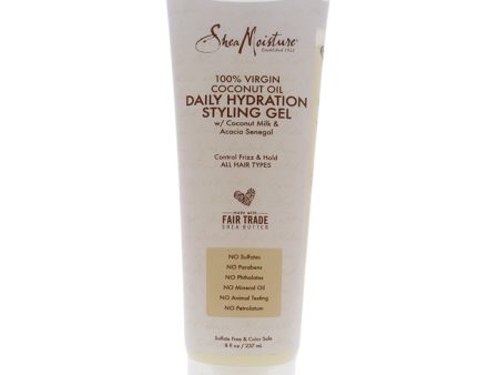 Shea Moisture 100 Percent Virgin Coconut Oil Daily Hydration Styling Gel by Shea Moisture for Unisex - 8 oz Gel For Cheap