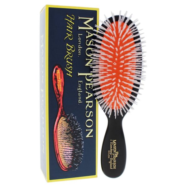 Mason Pearson Pocket Nylon Brush - N4 Dark Ruby by Mason Pearson for Unisex - 1 Pc Hair Brush and Cleaning Brush For Discount