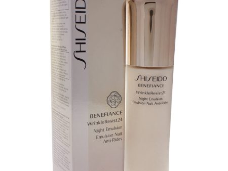 Shiseido Benefiance Wrinkle Resist 24 Night Emulsion by Shiseido for Unisex - 2.5 oz Emulsion For Cheap