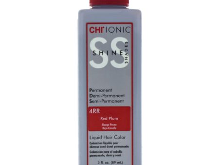 CHI Ionic Shine Shades Liquid Hair Color - 4RR Red Plum by CHI for Unisex - 3 oz Hair Color For Cheap