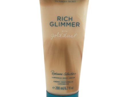 Victorias Secret Rich Glimmer with Gold Dust Luminous Body Cream by Victorias Secret for Women - 6.7 oz Body Cream For Cheap