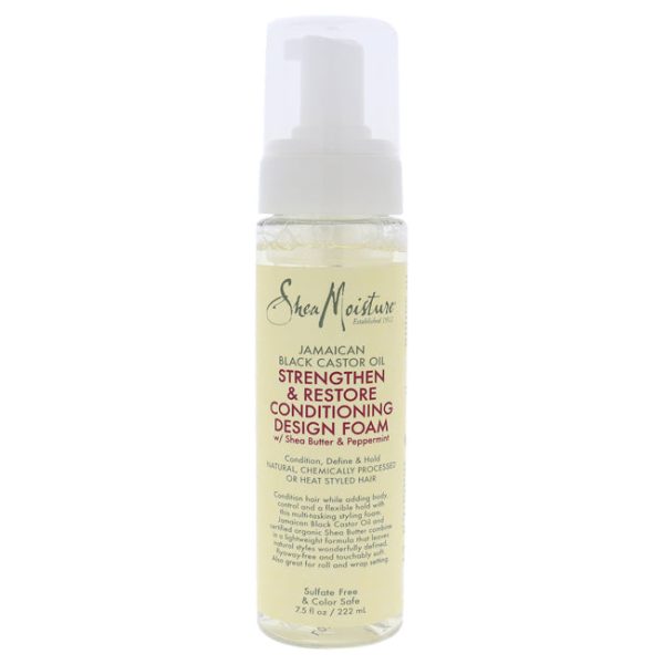 Shea Moisture Jamaican Black Castor Oil Strengthen and Restore Conditioning Design Foam by Shea Moisture for Unisex - 7.5 oz Foam Fashion