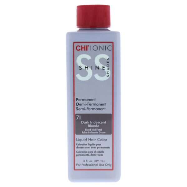 CHI Ionic Shine Shades Liquid Hair Color - 71 Dark Iridescent Blonde by CHI for Unisex - 3 oz Hair Color For Sale