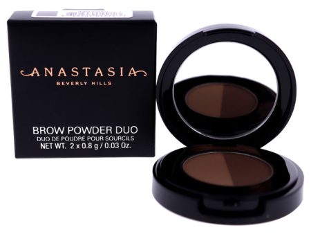 Anastasia Beverly Hills Brow Powder Duo - Dark Brown by Anastasia Beverly Hills for Women - 0.03 oz Eyebrow Hot on Sale