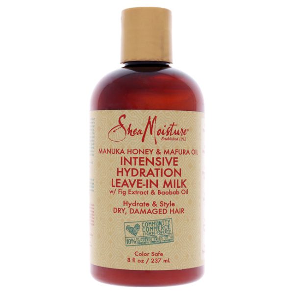 Shea Moisture Manuka Honey and Mafura Oil Intensive Hydration Leave-In Milk by Shea Moisture for Unisex - 8 oz Cream Fashion